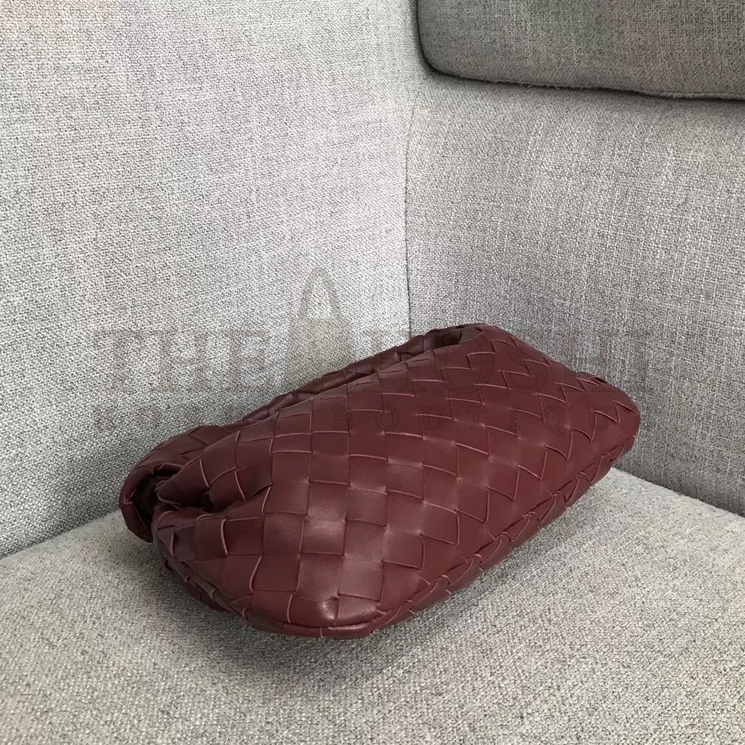 B0tt*ga Ven*ta Mini BV Jodie Bag In Bordeaux Woven Leather Master Quality