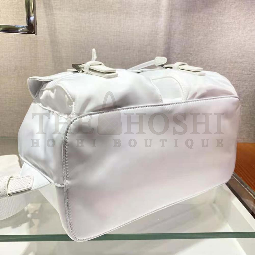 Pra*a Women Re-Nylon Medium Backpack-White Master Quality