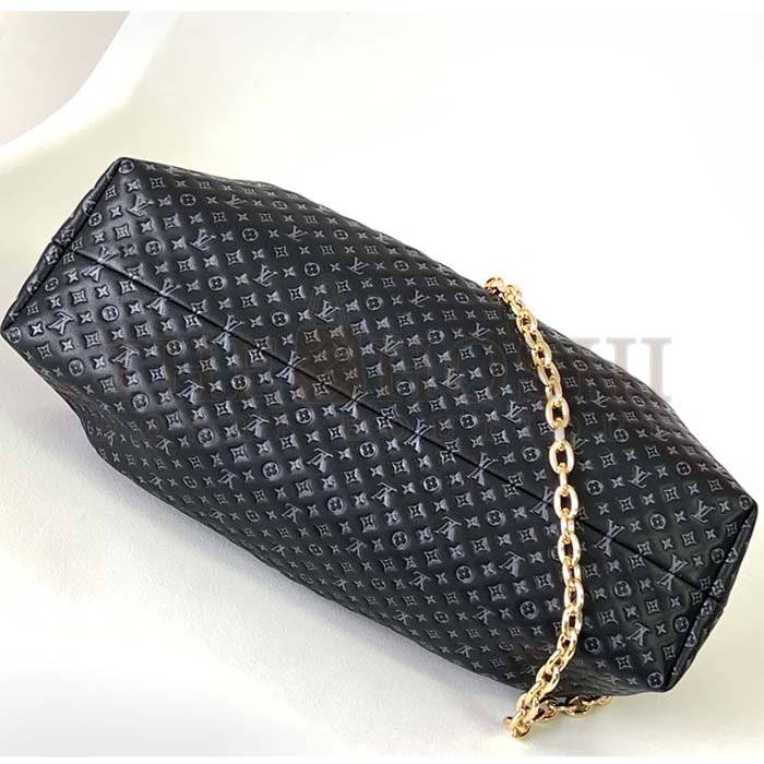 L0vis Vvtt0n LV Women Monogram Clutch Black Calfskin Leather S-Lock Master Quality