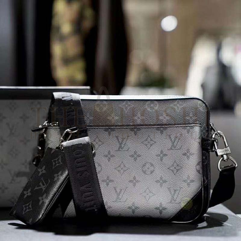 L0vis Vvtt0n LV Men Trio Messenger Bag Monogram Eclipse Canvas Master Quality