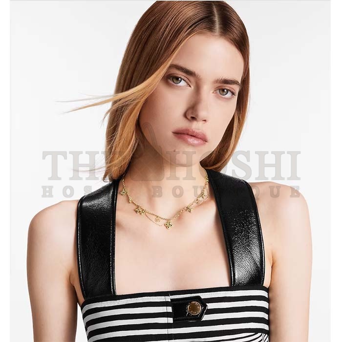 L0vis Vvtt0n Women LV Blooming S*pple Necklace Brass Monogram Flowers LV Circle Master Quality