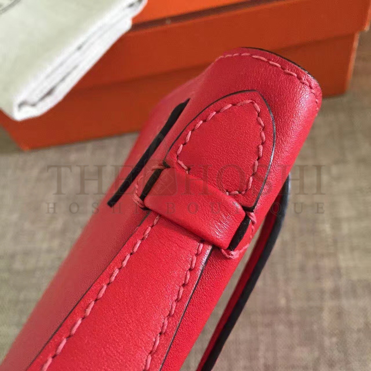 H**me5 Red Kelly Pochette Swift Handmade Bag Master Quality