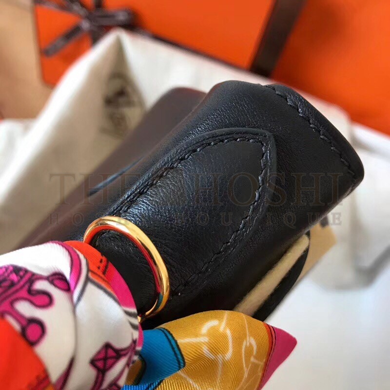 H**me5 Black Swift Kelly 28cm Handmade Bag Master Quality