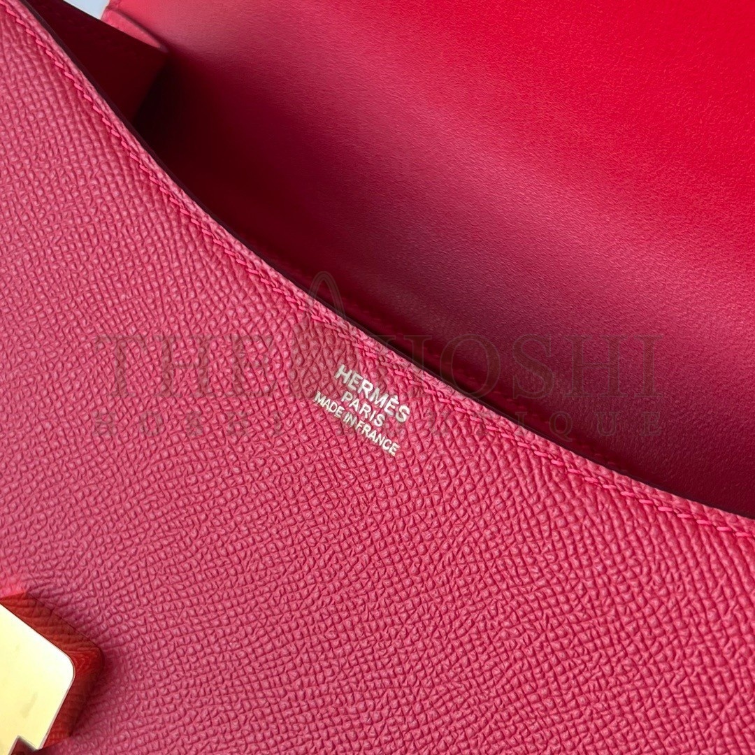 H**me5 Constance 1-24 Mirror Bag In Red Epsom Calfskin Master Quality