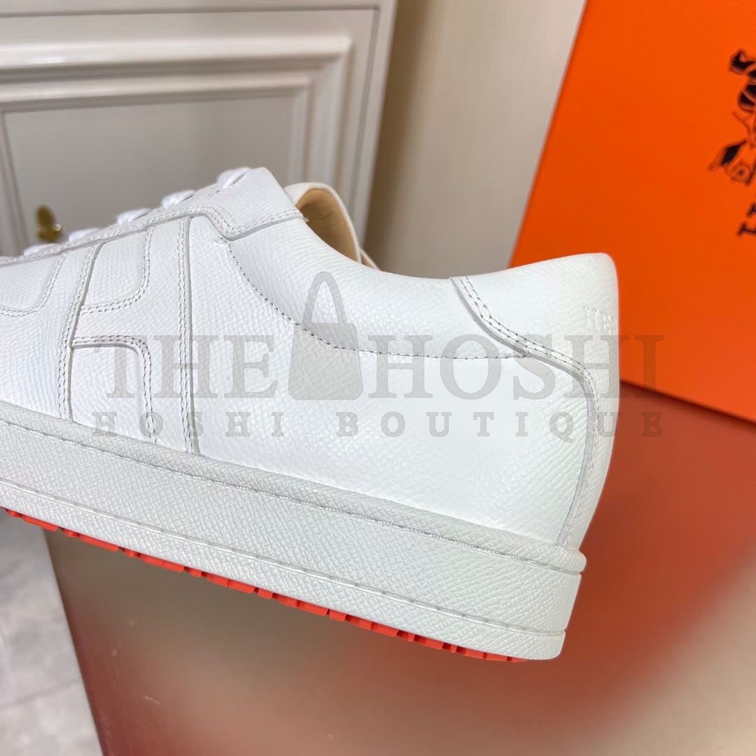 H**me5 Boomerang Sneakers In White Epsom Leather Master Quality