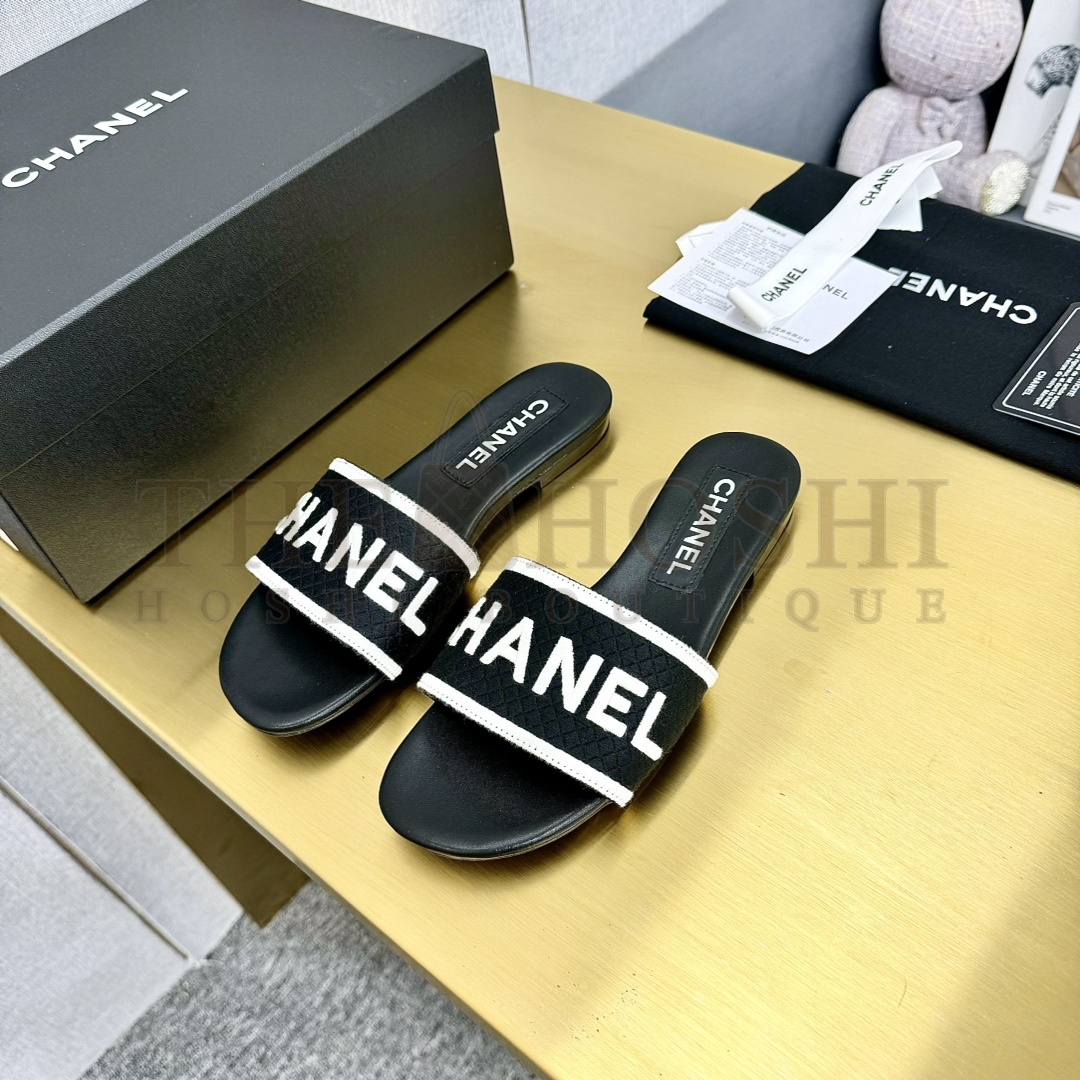 Ch**el sandals flat real leather Master Quality