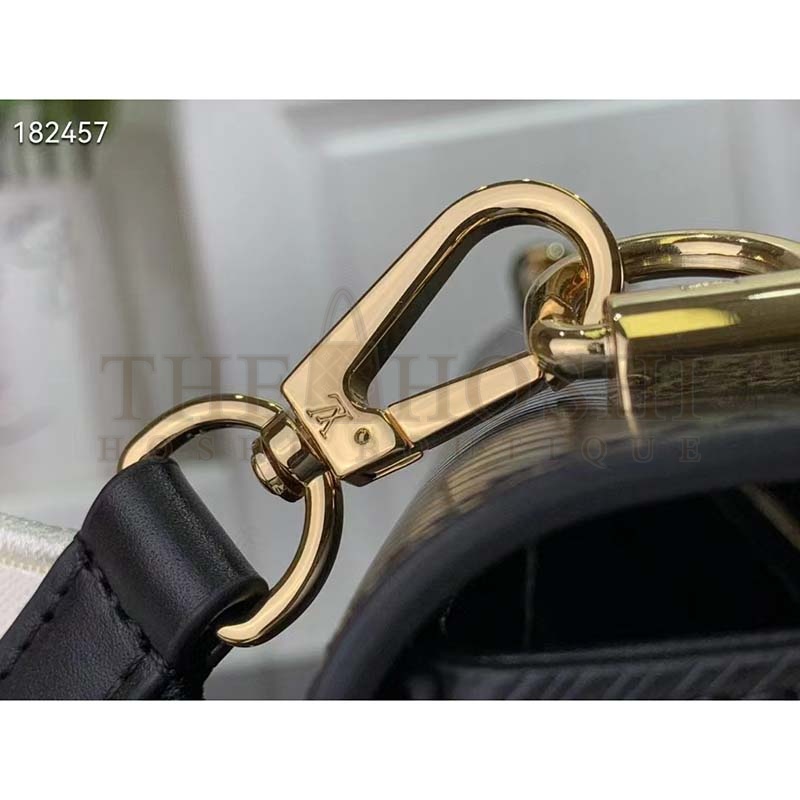 L0vis Vvtt0n LV Women Twist MM Lemon Handbag Black Epi Grained Cowhide Master Quality