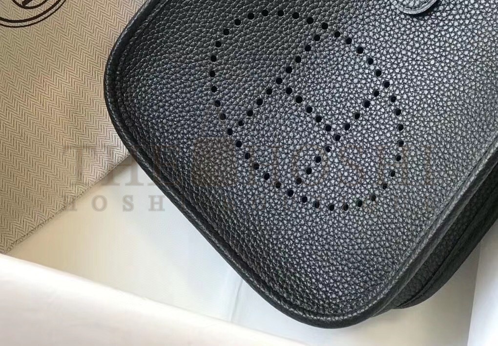H**me5 Evelyne III TPM Bag In Black Clemence Leather Master Quality