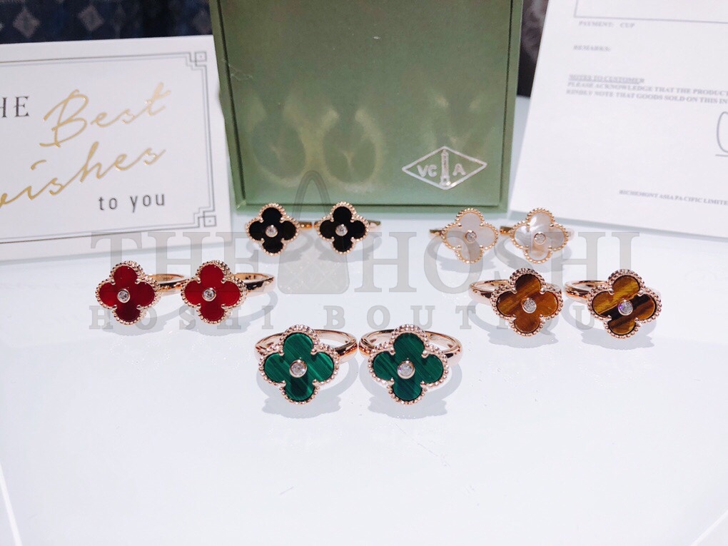 V*n Cl**f & Arpels Clover Ring with D1am0nds Master Quality