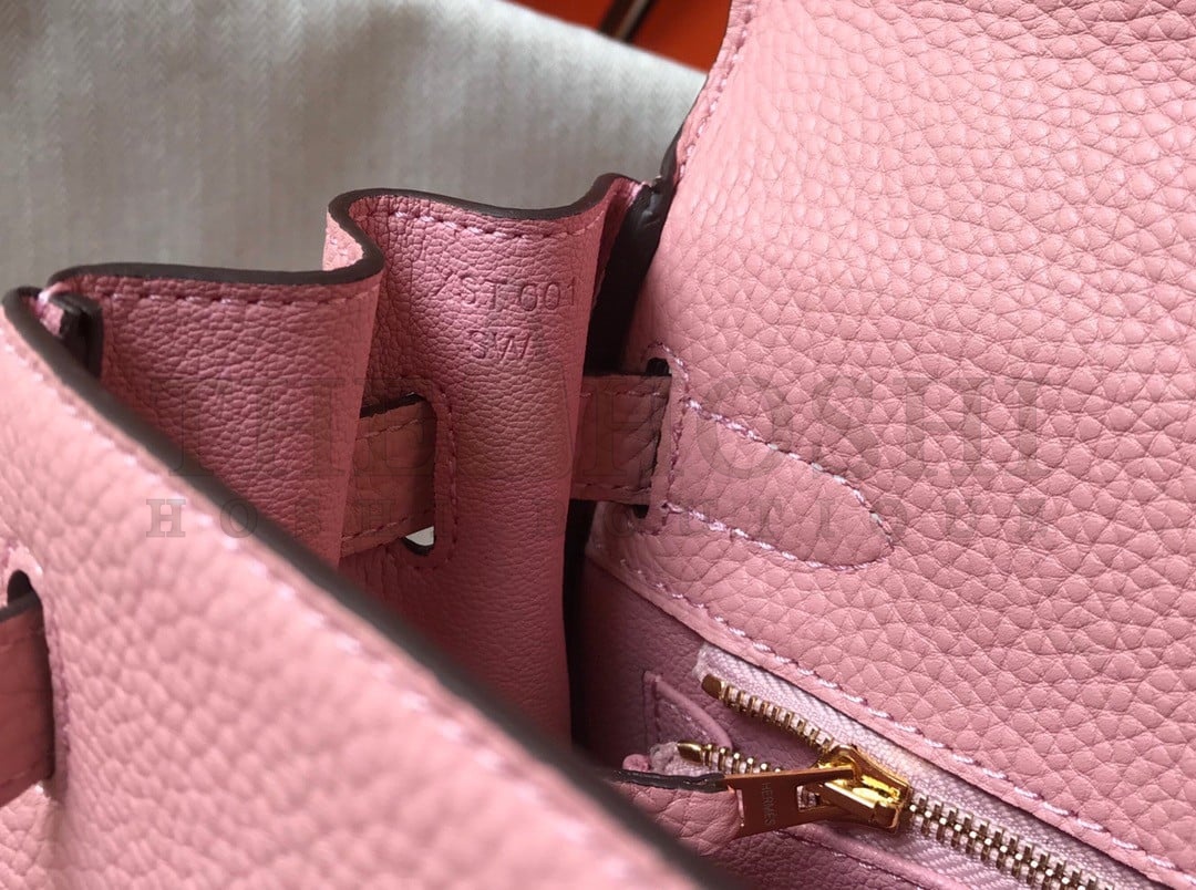 H**me5 Kelly 28cm Retourne Bag in Pink Clemence Leather GHW Master Quality