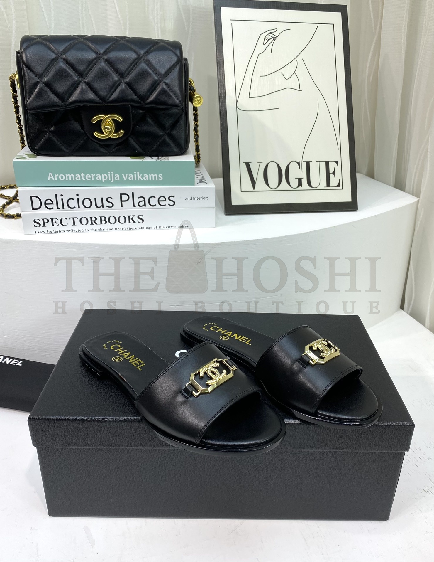 Ch**el Classic CC Logo Slide Sandals Master Quality