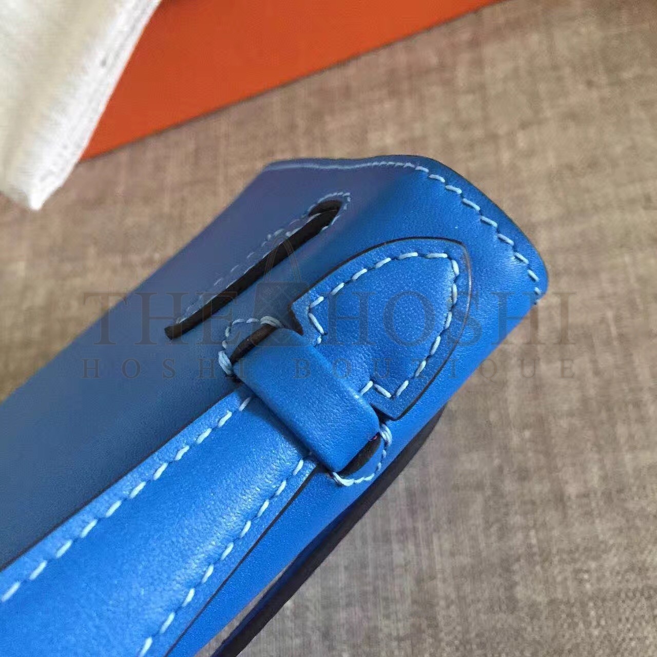 H**me5 Blue Kelly Pochette Swift Handmade Bag Master Quality