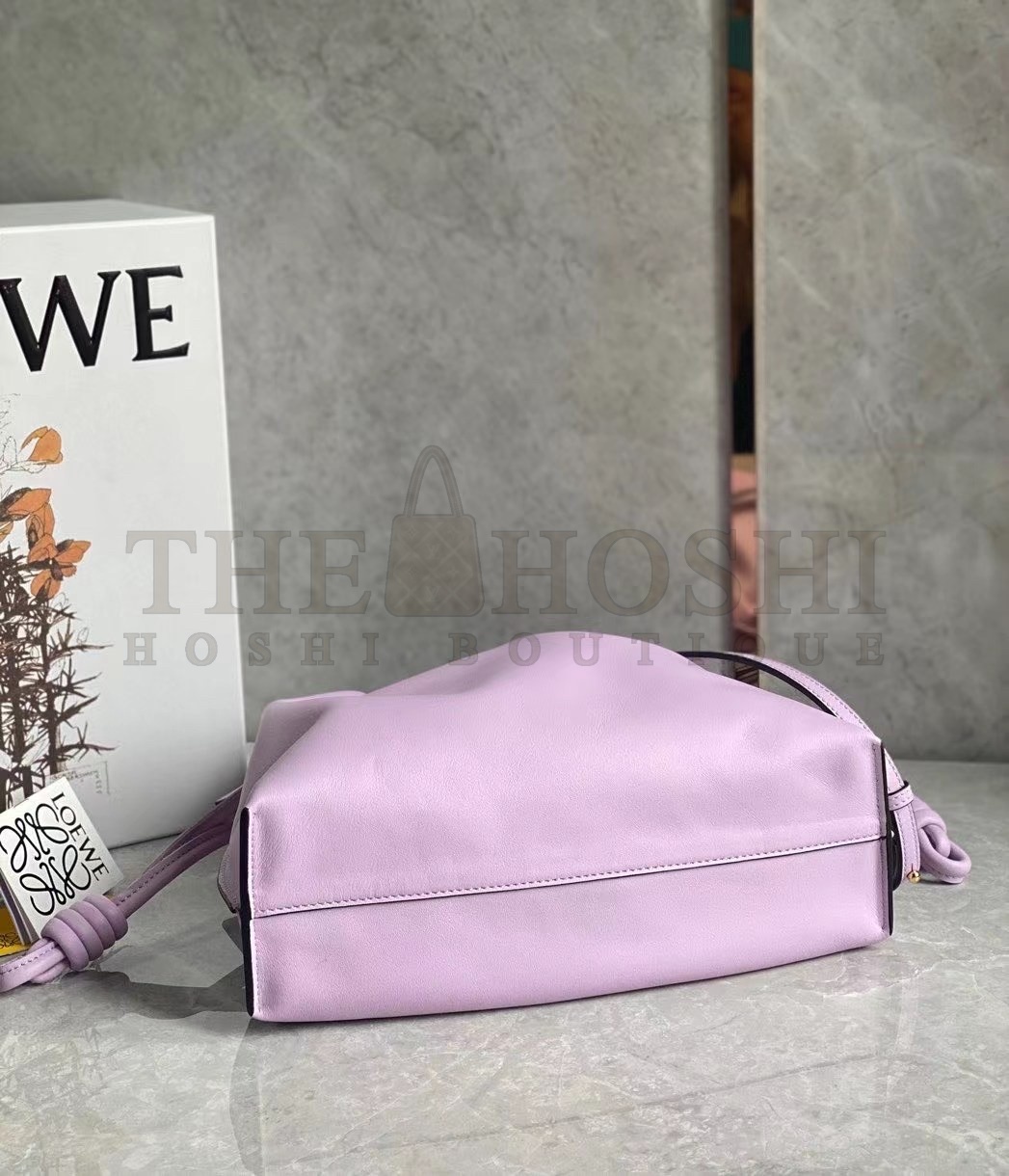 L0ew* Flamenco Clutch Bag In Bloom Orchid Calfskin Master Quality
