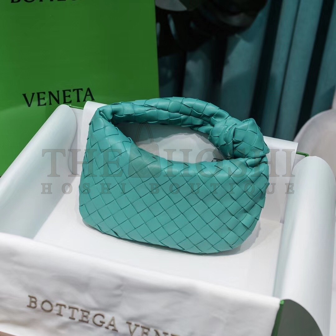 B0tt*ga Ven*ta Mini BV Jodie Bag In Green Water Woven Leather Master Quality