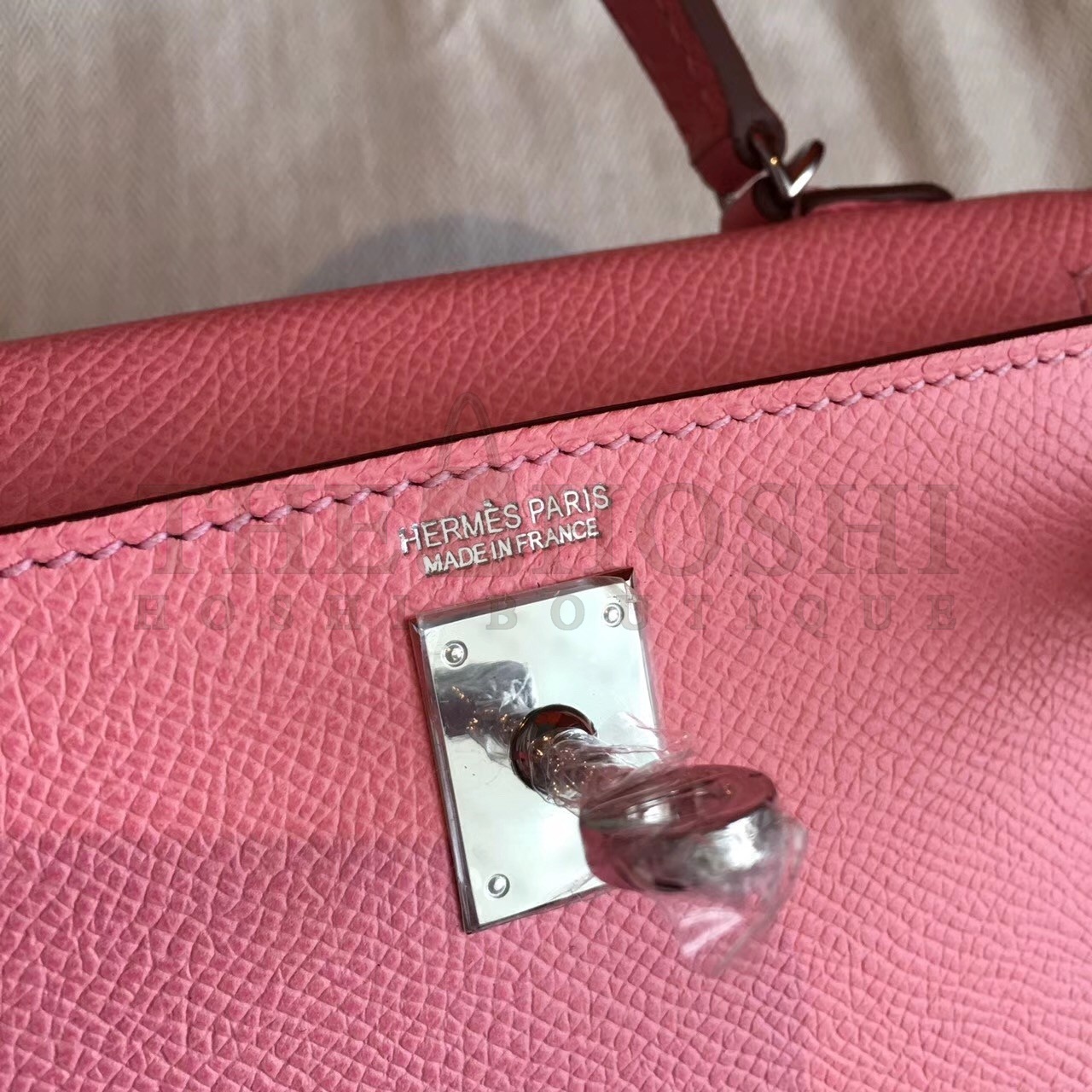 H**me5 Rose Confetti Epsom Kelly Mini II Handmade Bag Master Quality