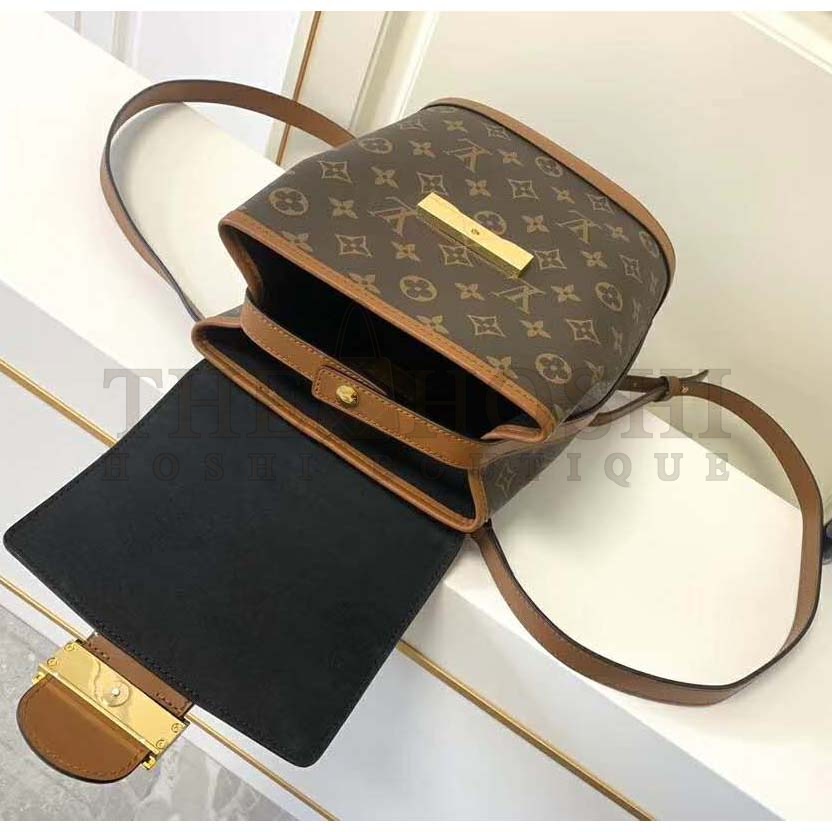 L0vis Vvtt0n LV Women Dauphine Backpack PM Monogram Canvas-Brown Master Quality