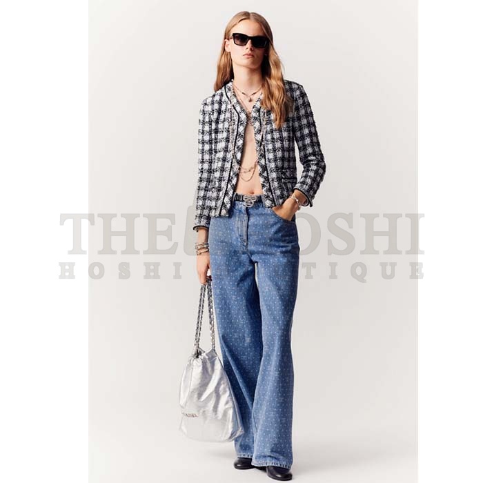 Ch**el Women CC 22 Handbag Metallic Calfskin Silver-Tone Metal Silver Master Quality