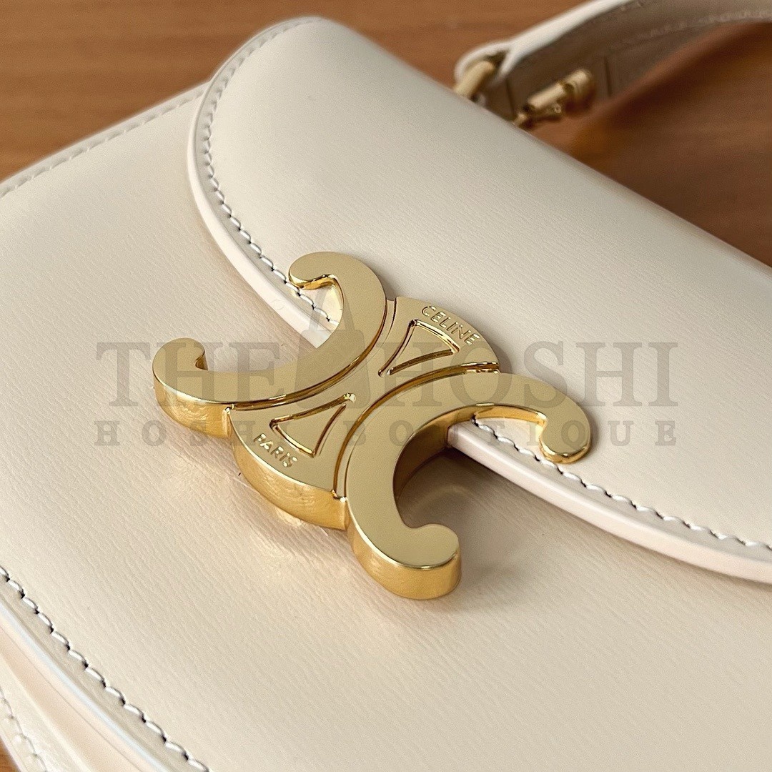 Ce1i*e Mini Besace Clea Bag in Nude Calfskin Master Quality