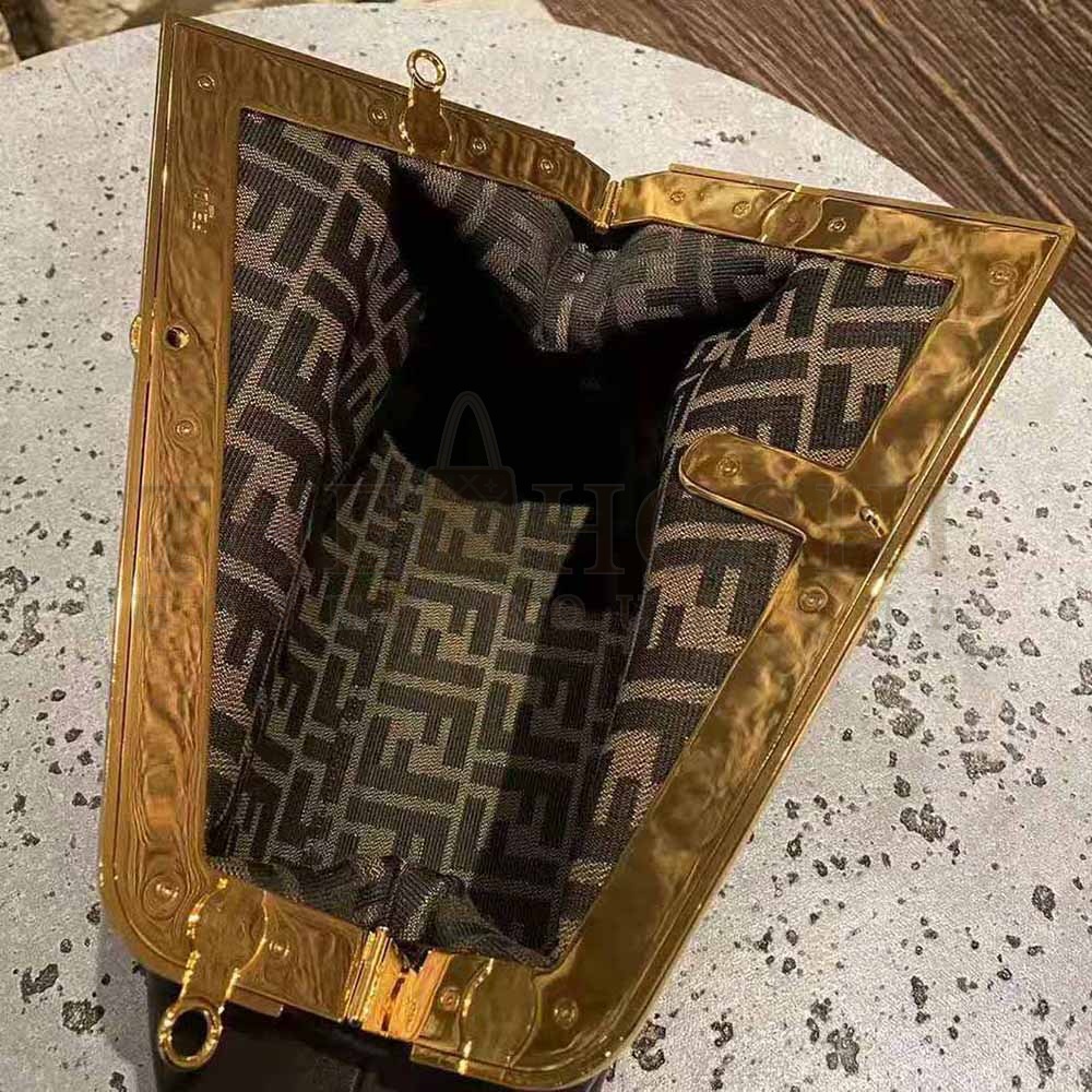 F**di Women First Medium Nappa Leather Bag-Maroon Master Quality