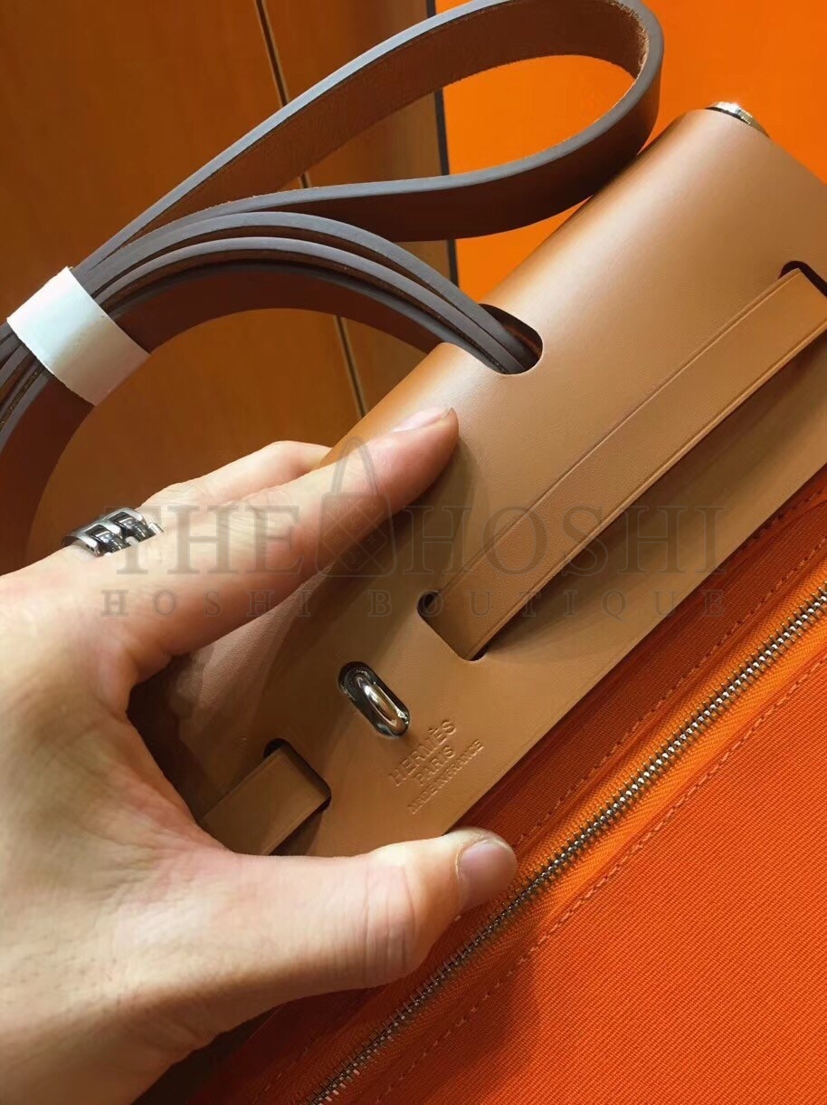 H**me5 Herbag Zip 31cm Bag In Brown And Orange Master Quality