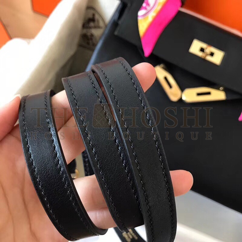 H**me5 Black Swift Kelly 28cm Handmade Bag Master Quality