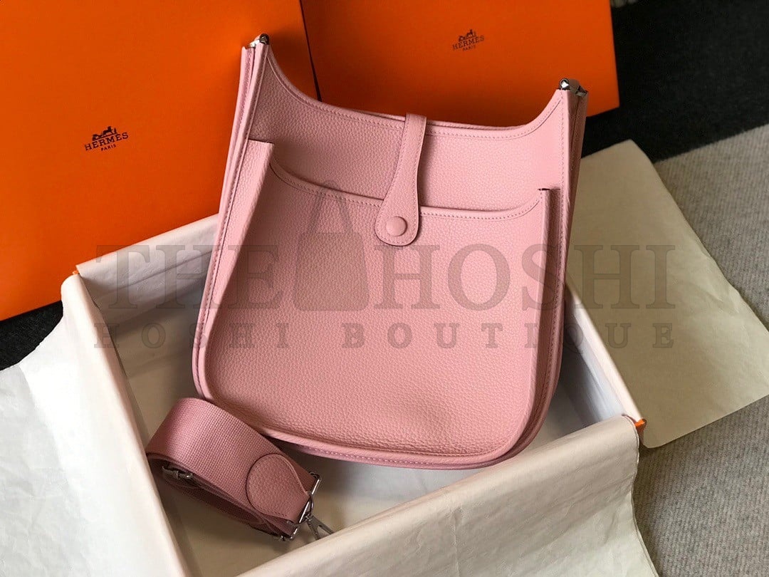 H**me5 Evelyne III 29 Bag In Pink Clemence Leather Master Quality