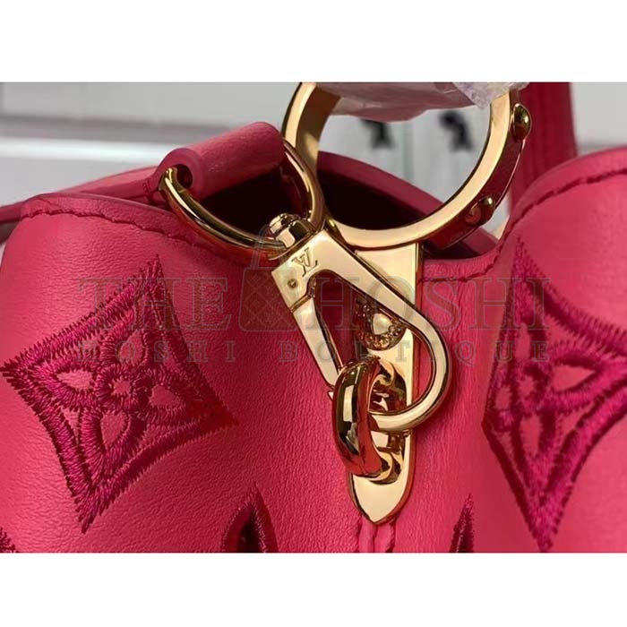 L0vis Vvtt0n LV Women Capucines BB Handbag Pink Calfskin Leather Cowhide Lining Master Quality