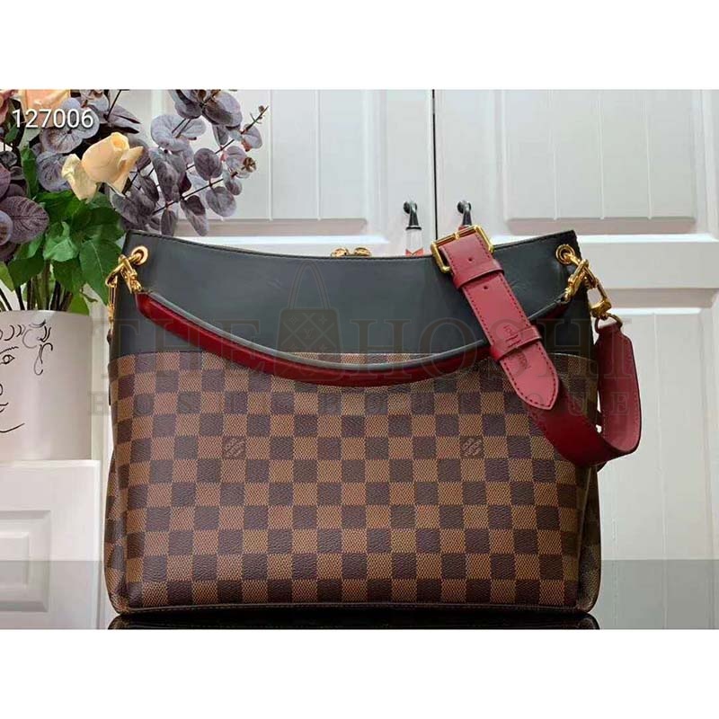 L0vis Vvtt0n LV Women Maida Handbag Damier Ebene Coated Canvas Master Quality