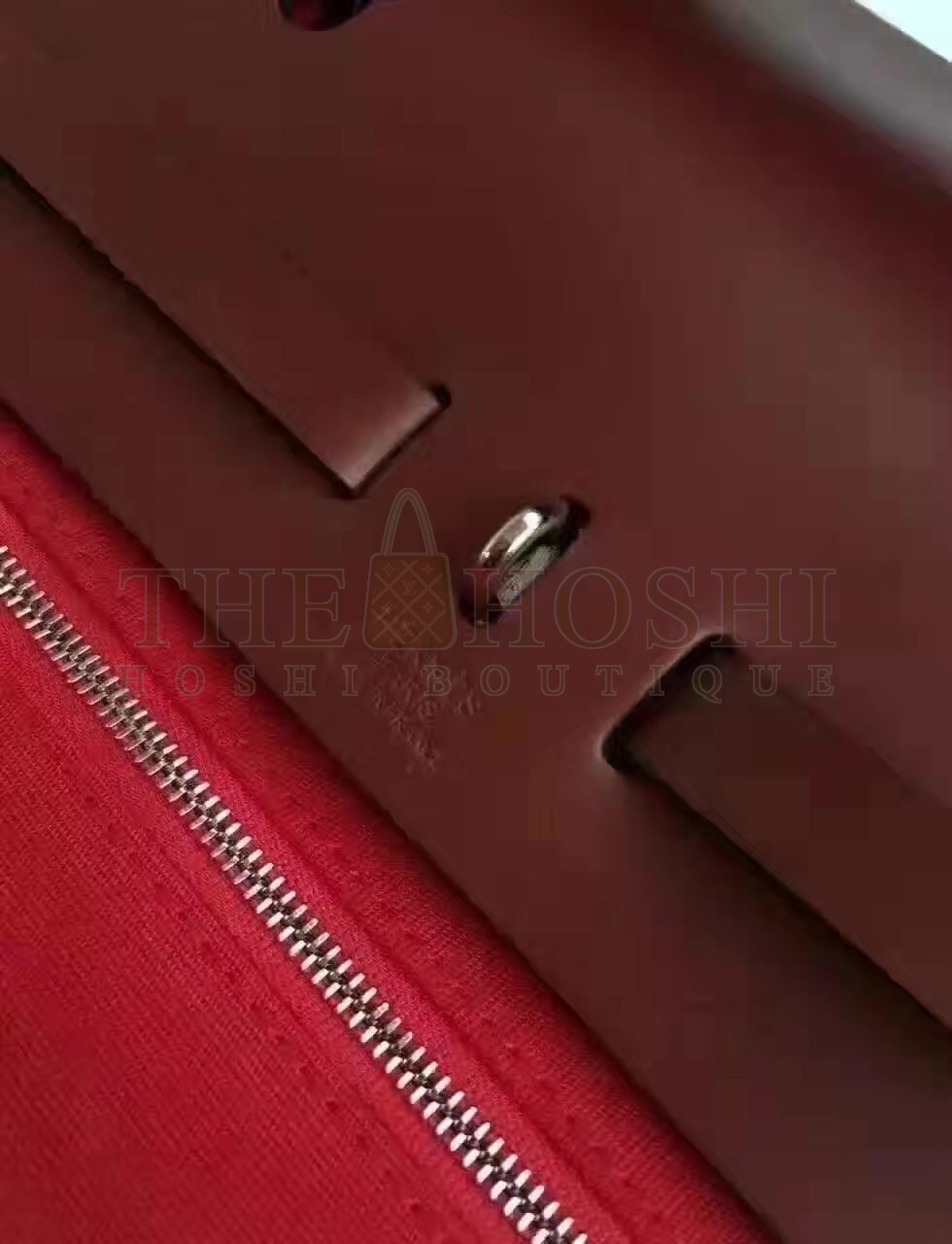H**me5 Herbag Zip PM 31cm Bag In Red Canvas Master Quality