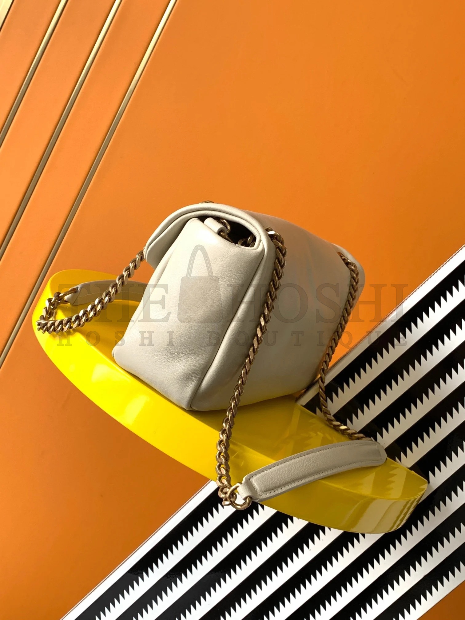 Sa1nt Lau*nt Calypso Shoulder Bag In White Lambskin Master Quality