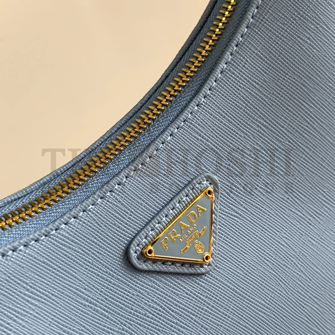 Pra*a Re-Edition 2005 Shoulder Bag In Blue Saffiano Leather Master Quality