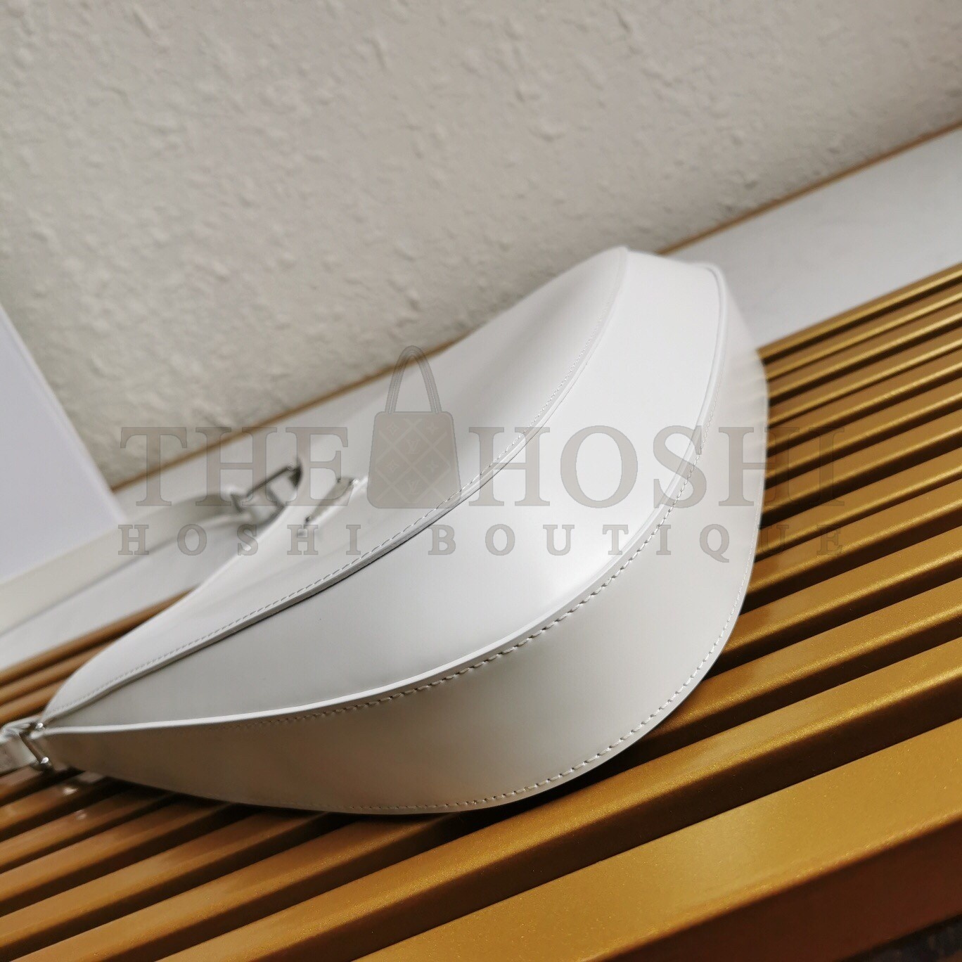 Pra*a Cleo Shoulder Large Bag In White Brushed Leather Master Quality