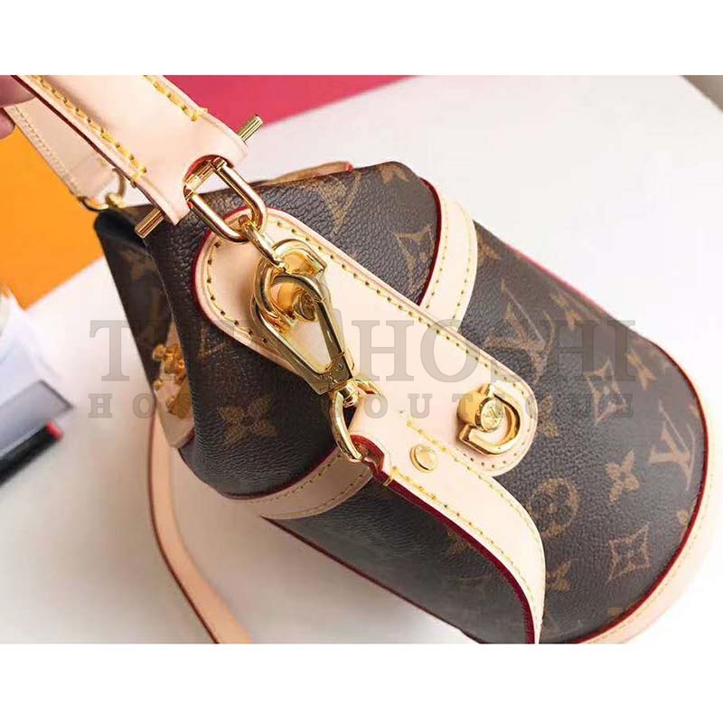 L0vis Vvtt0n LV Women Duffle Bag in Monogram Coated Canvas-Brown Master Quality