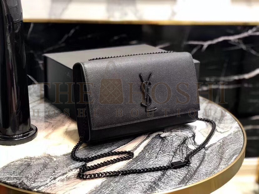 Sa1nt Lau*nt Medium Kate All Black Shoulder Bag Master Quality