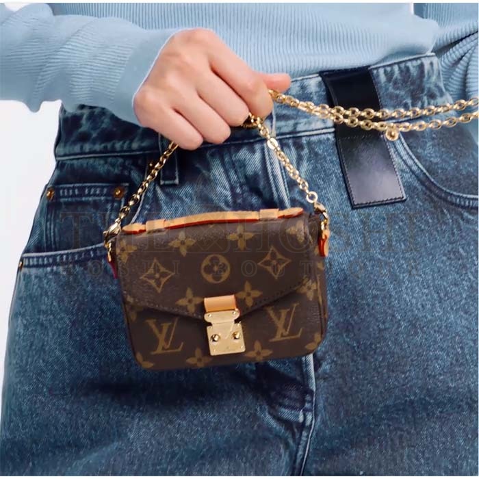 L0vis Vvtt0n LV Women Micro Metis Bag Monogram Coated Canvas Cowhide Leather Master Quality