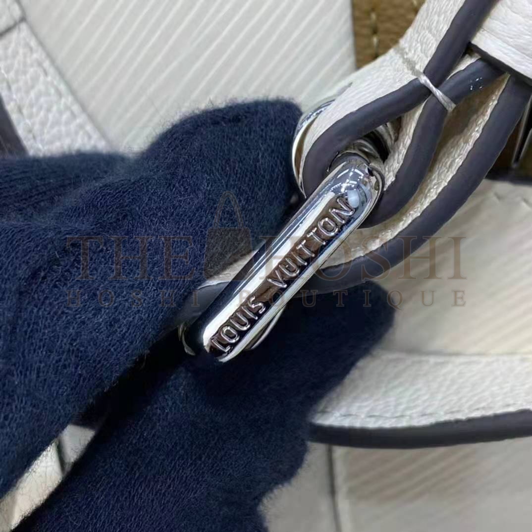 L0vis Vvtt0n LV Women Marelle Handbag Beige Epi Grained Cowhide Leather Canvas Master Quality