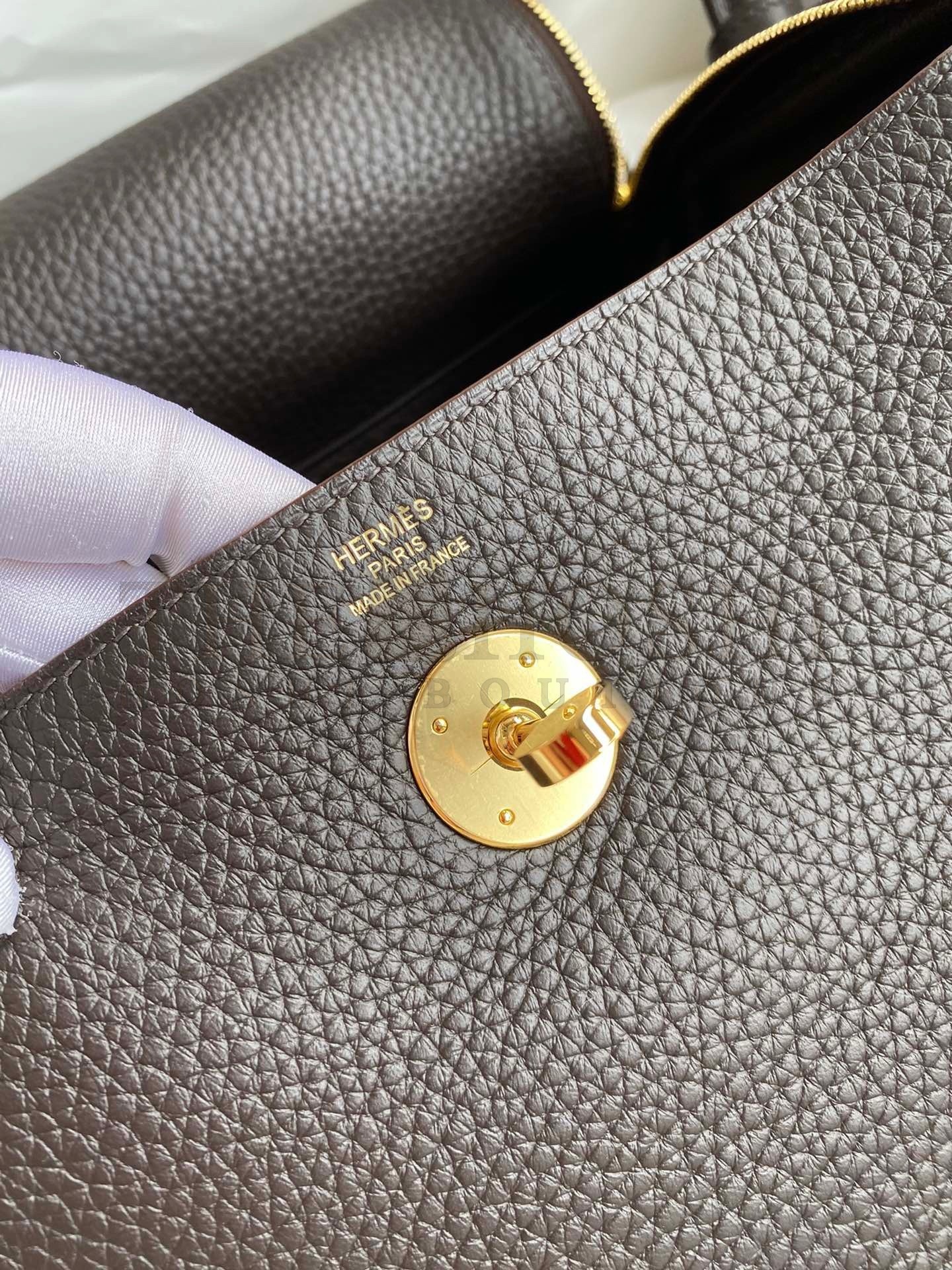 H**me5 Lindy 26 Handmade Bag In Ebene Clemence Leather Master Quality