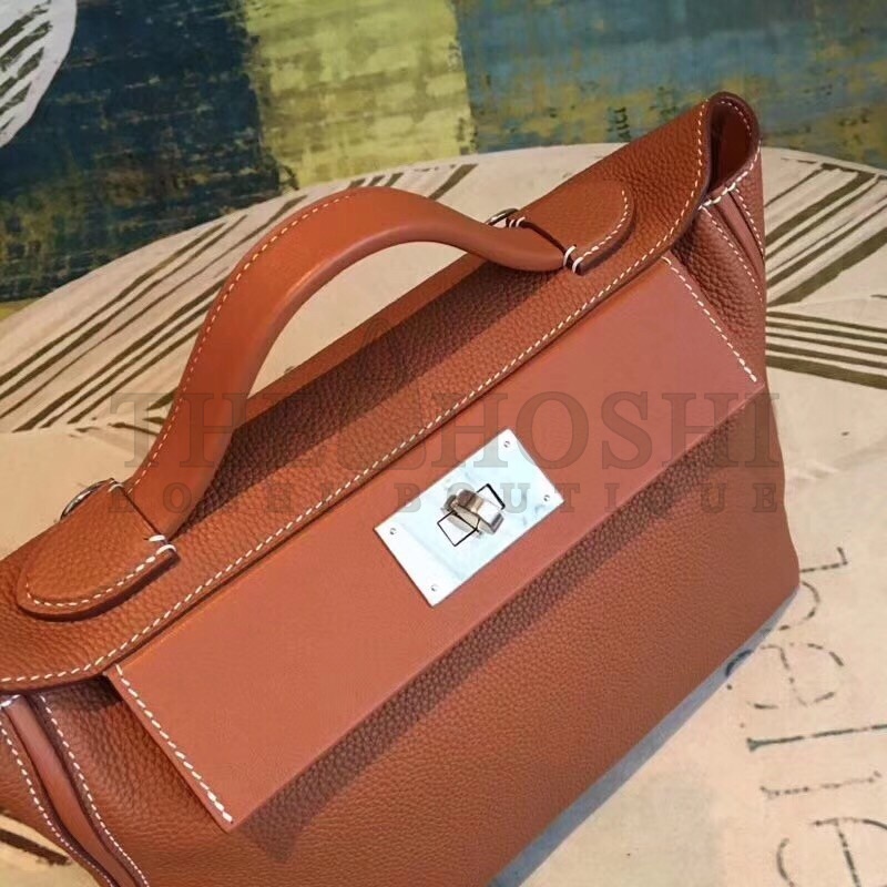 H**me5 24/24 29 Bag In Brown Clemence Calfskin Master Quality