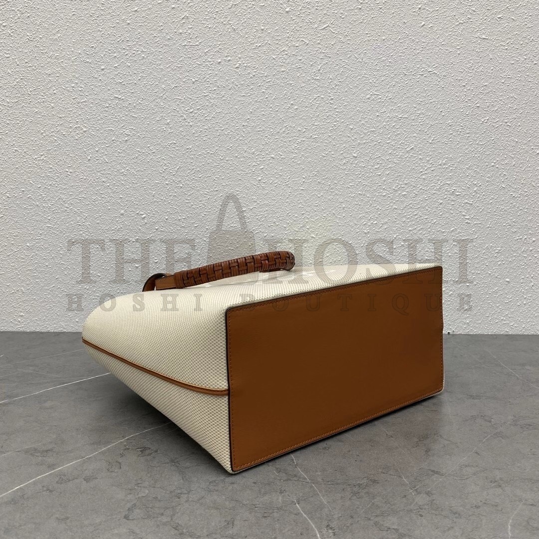 L0ew* Small Anagram Tote In Jacquard and Calfskin Master Quality