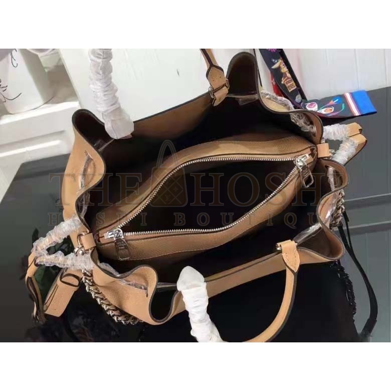 L0vis Vvtt0n LV Women Bella Tote Arizona Brown Mahina Perforated Calfskin Calf Master Quality