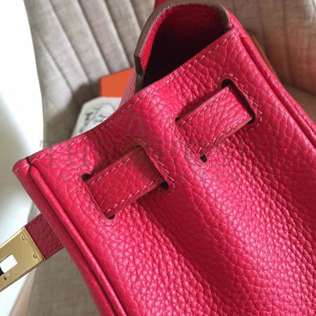 H**me5 Red Clemence Kelly Retourne 32cm Handmade Bag Master Quality