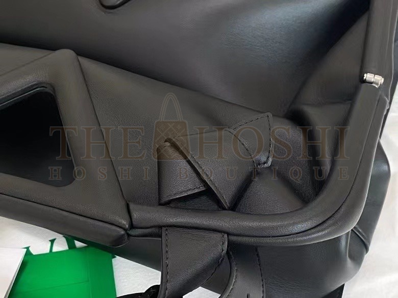 B0tt*ga Ven*ta Medium Point Top Handle Bag In Black Leather Master Quality