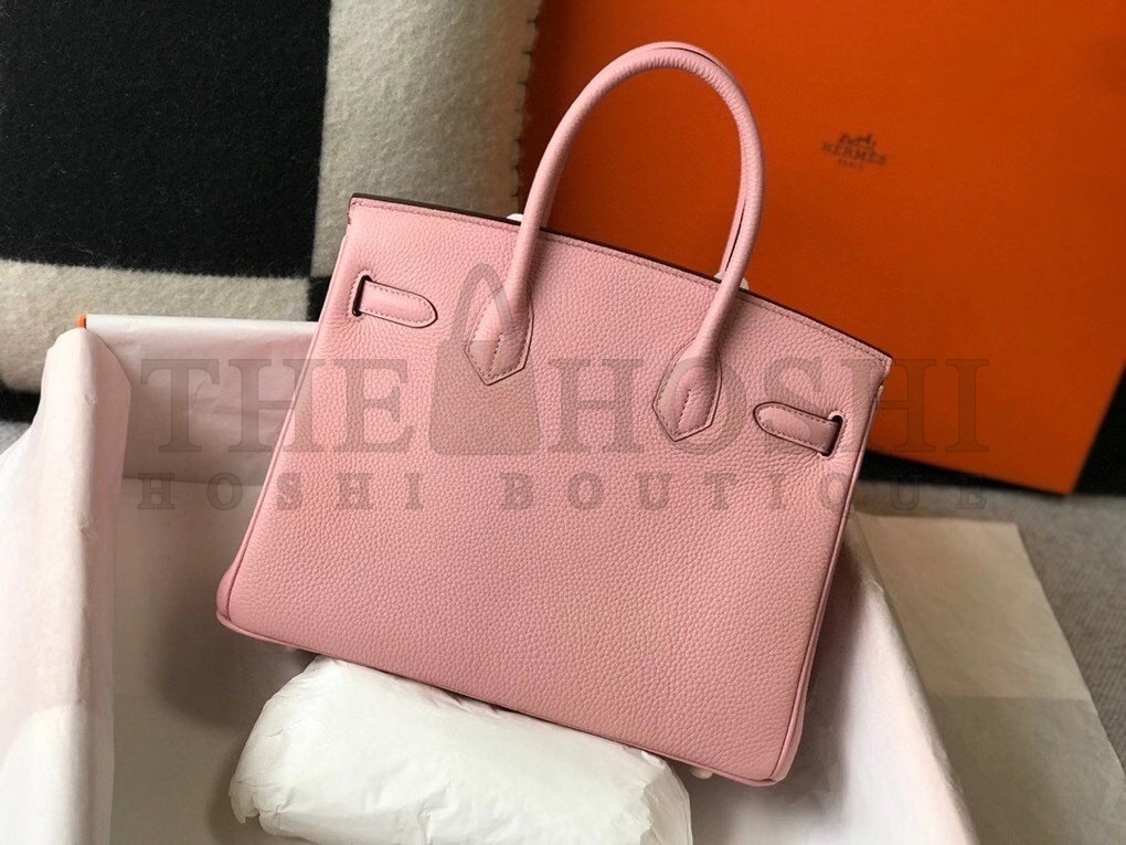 H**me5 Pink Clemence Birkin 30cm Bag GHW Master Quality