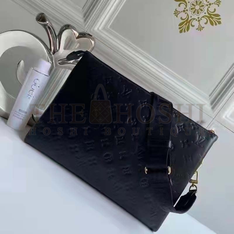 L0vis Vvtt0n LV Women Coussin PM Handbag Black Monogram Embossed Puffy Lambskin Master Quality