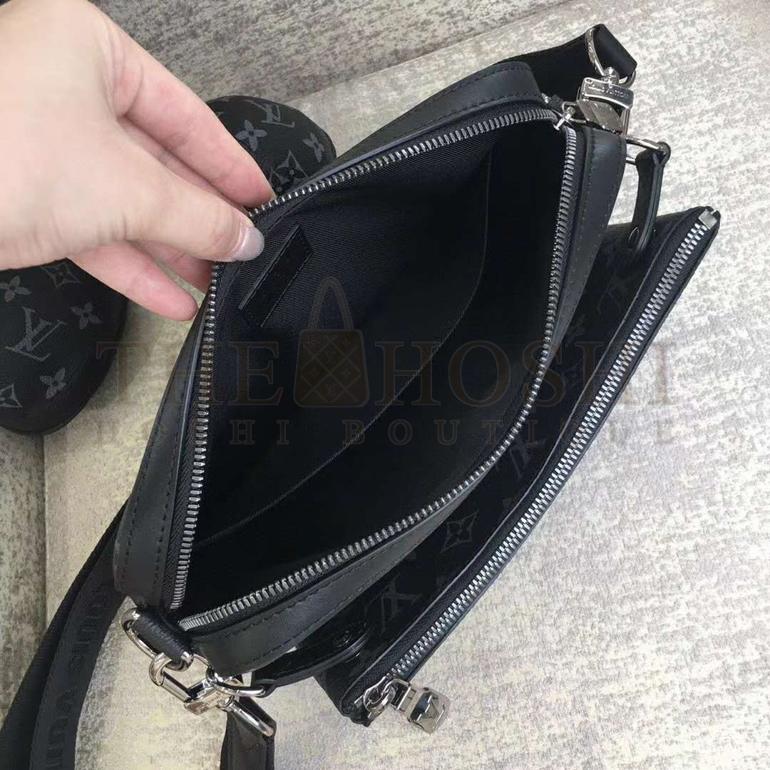 L0vis Vvtt0n LV Men Trio Messenger Bag Monogram Eclipse Canvas Master Quality