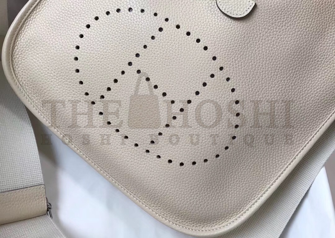 H**me5 Evelyne III 29 Bag In Craie Clemence Leather Master Quality