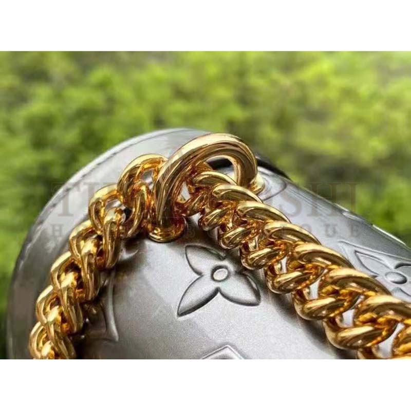 L0vis Vvtt0n LV Women LV Wynwood Chain Bag Taupe Monogram Canvas Vernis Leather Master Quality