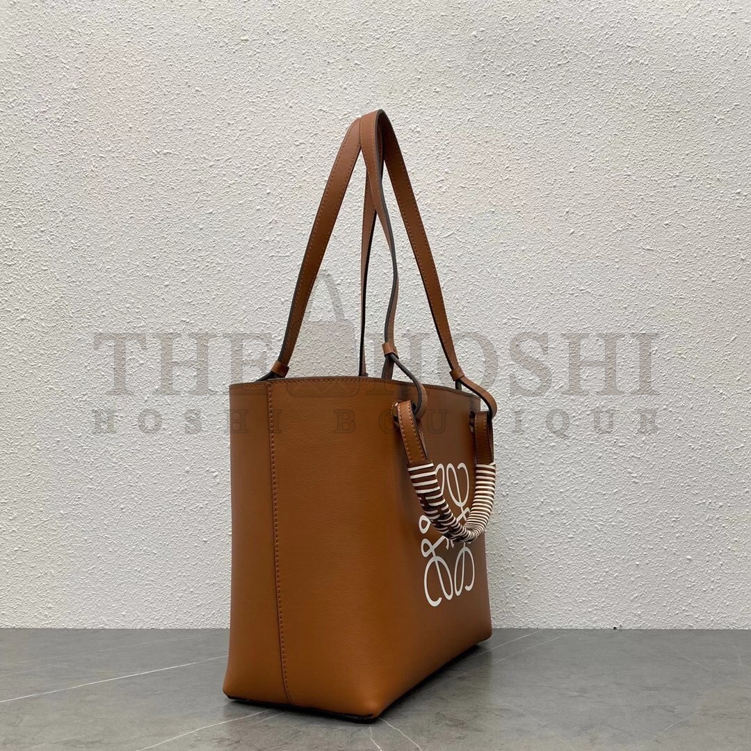 L0ew* Anagram Small Tote In Tan Classic Calfskin Master Quality