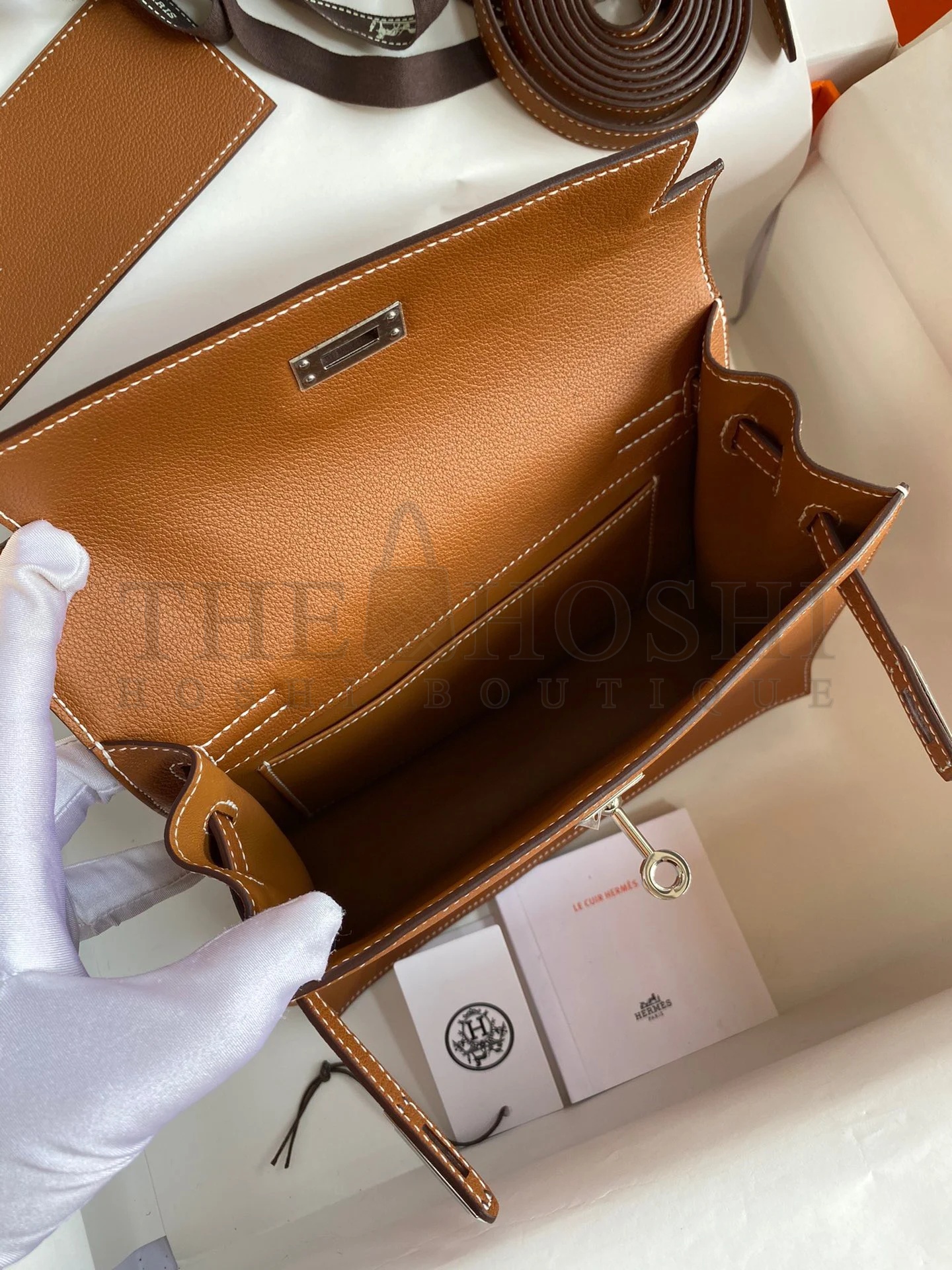 H**me5 Kelly Danse II Handmade Bag In Gold Evercolor Calfskin Master Quality