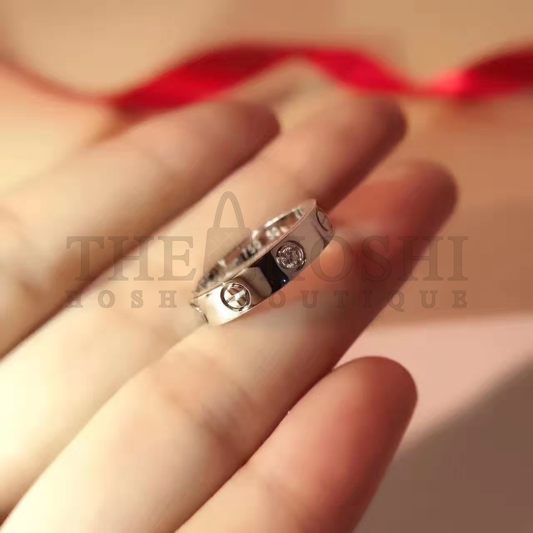 Ca*t1er Love Ring replica, One D1am0nd & White Gold Master Quality